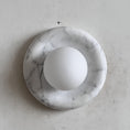 Load image into Gallery viewer, Orli White Marble Sconce
