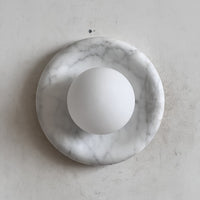 Orli White Marble Sconce