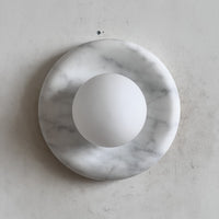 Orli White Marble Sconce