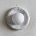 Load image into Gallery viewer, Orli White Marble Sconce
