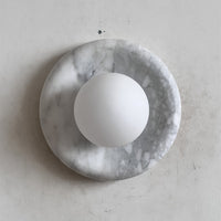 Orli White Marble Sconce