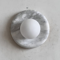 Orli White Marble Sconce