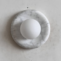 Orli White Marble Sconce