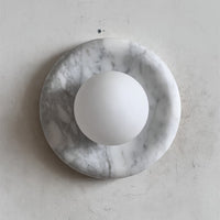Orli White Marble Sconce