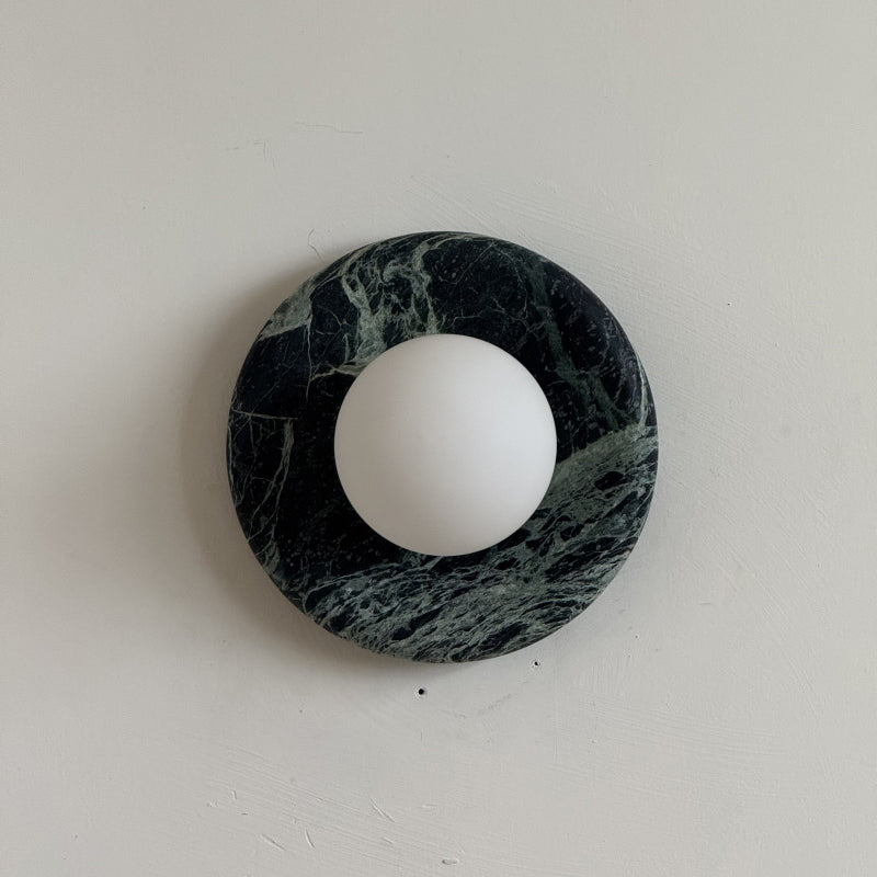 Orli Dark Green Marble Sconce