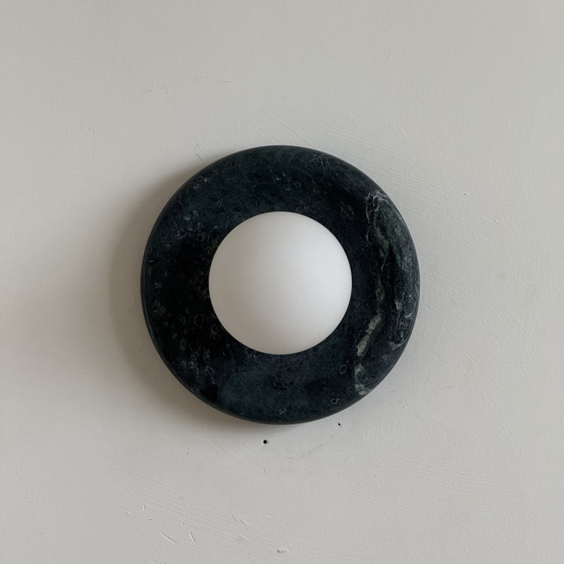 Orli Dark Green Marble Sconce