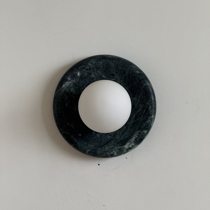 Orli Dark Green Marble Sconce