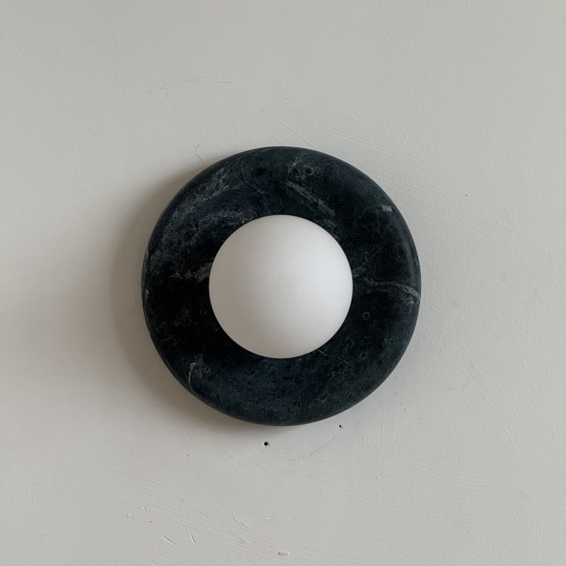 Orli Dark Green Marble Sconce