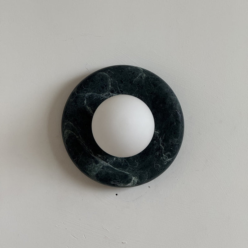 Orli Dark Green Marble Sconce