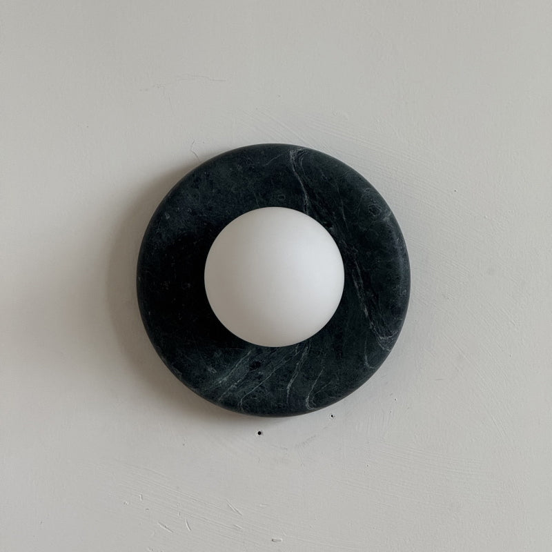 Orli Dark Green Marble Sconce