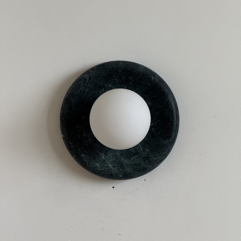 Orli Dark Green Marble Sconce