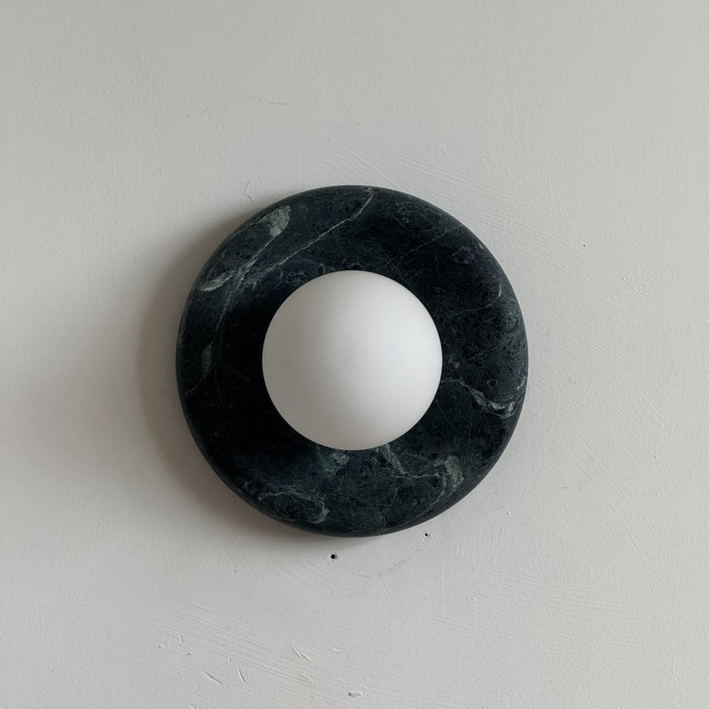 Orli Dark Green Marble Sconce