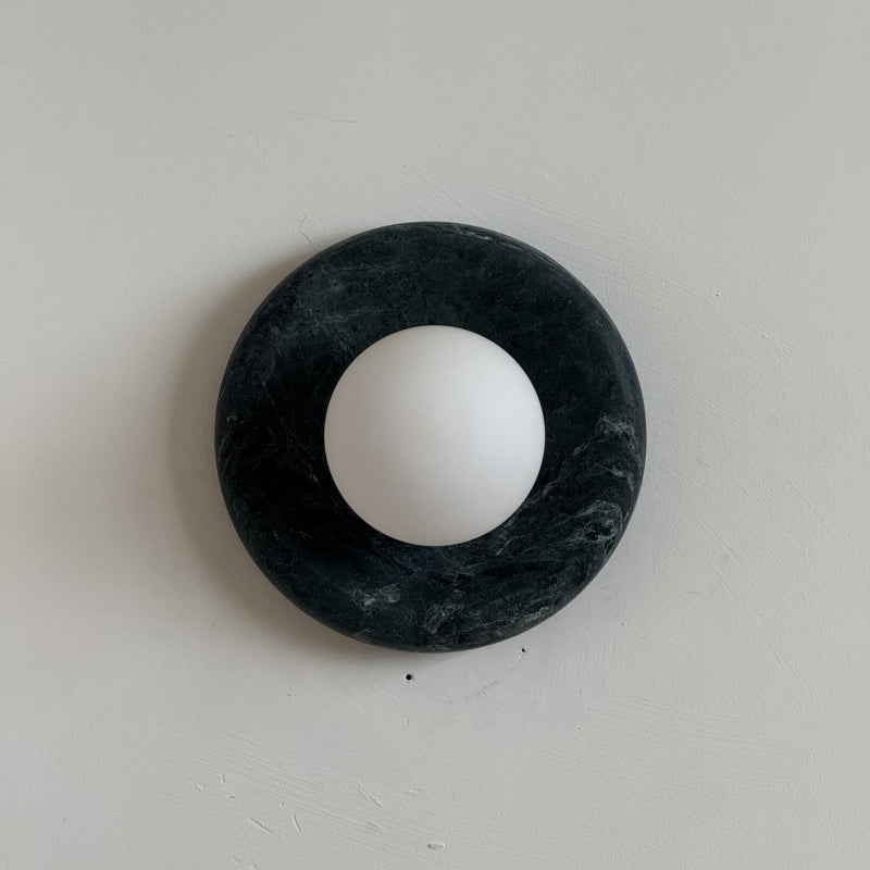 Orli Dark Green Marble Sconce