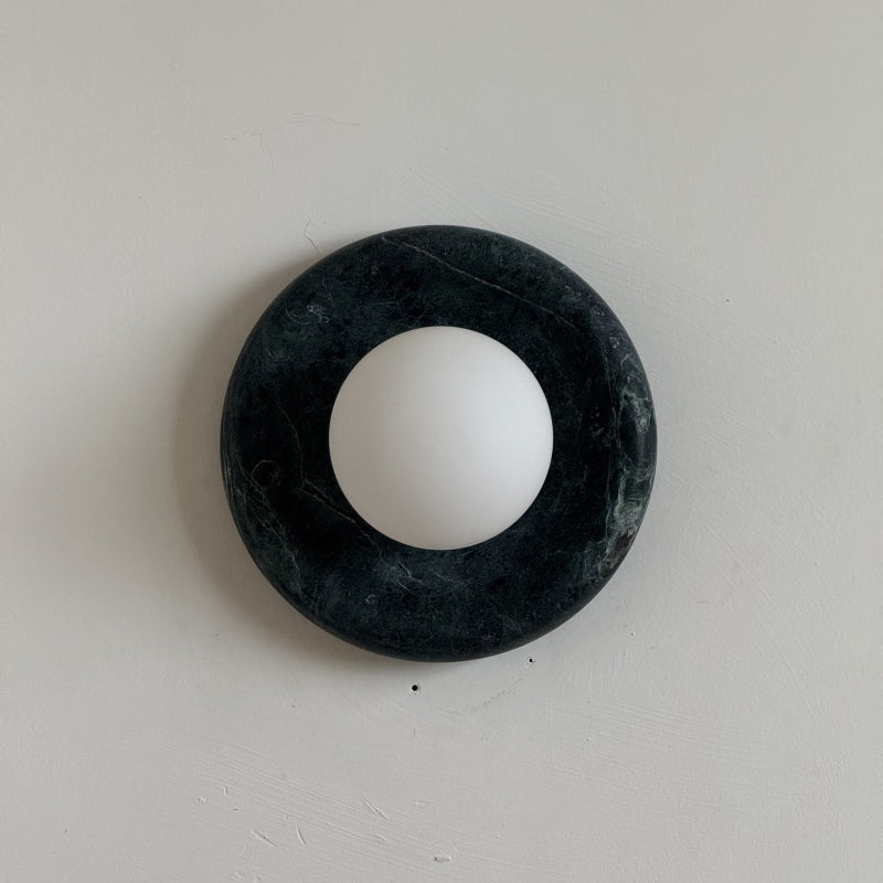 Orli Dark Green Marble Sconce