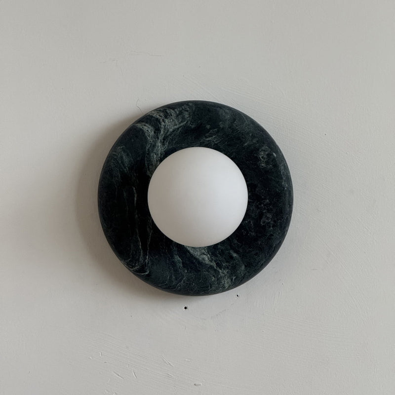 Orli Dark Green Marble Sconce