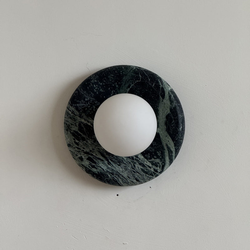 Orli Dark Green Marble Sconce