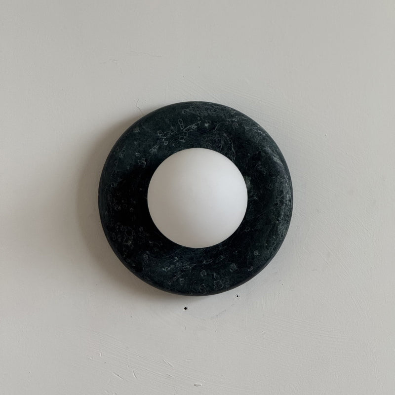 Orli Dark Green Marble Sconce
