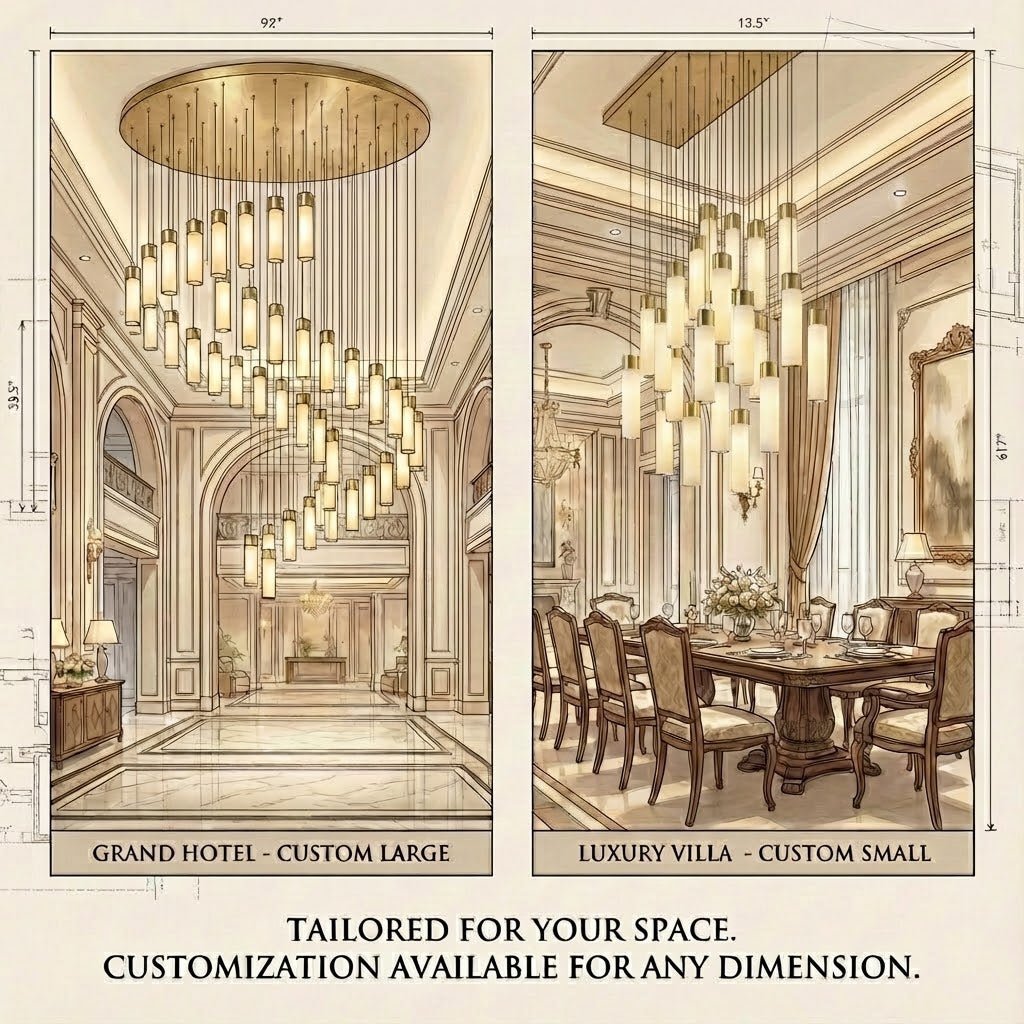 Celestial Alabaster Cascade Chandelier