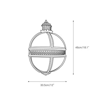 Daeyang Wall Lamp – detail 3 — Dimension drawings 1