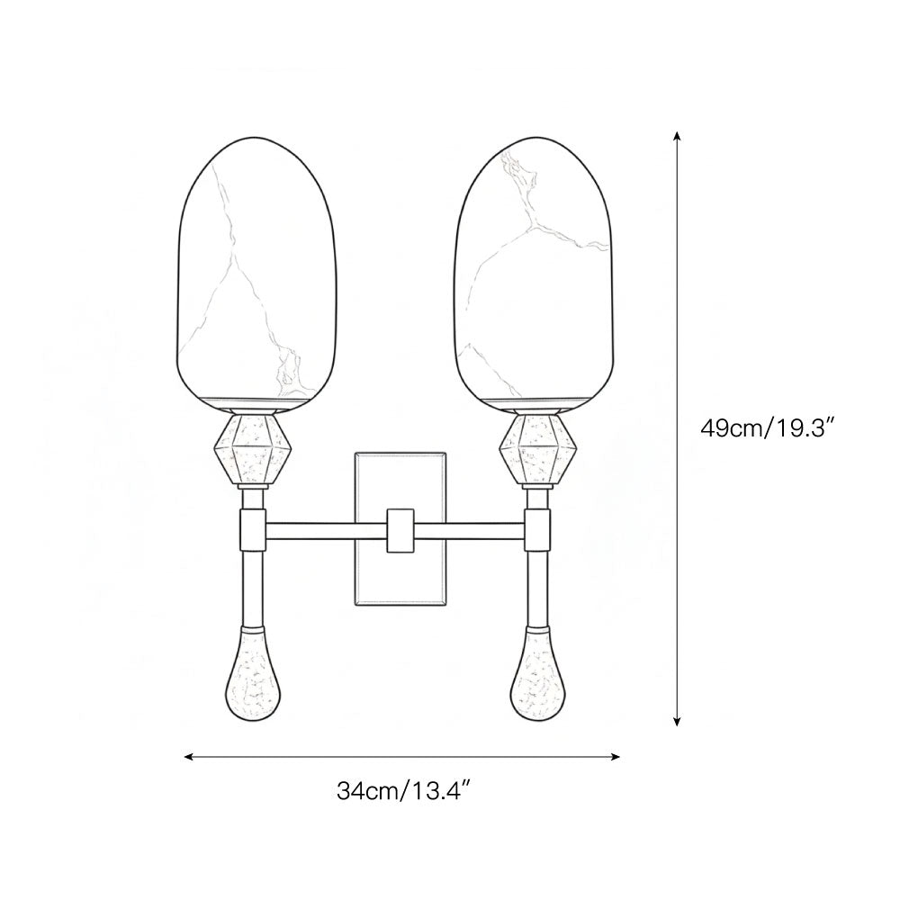 Dakota Alabaster Wall Lamp