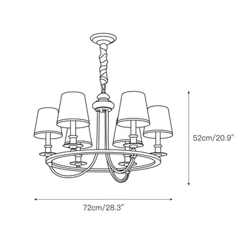 Dangigo Chandelier – detail 3 — Dimension drawings 1