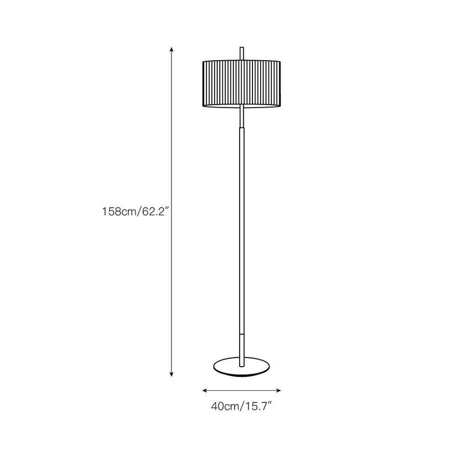 Danona Floor Lamp – detail 3 — Dimension drawings 1