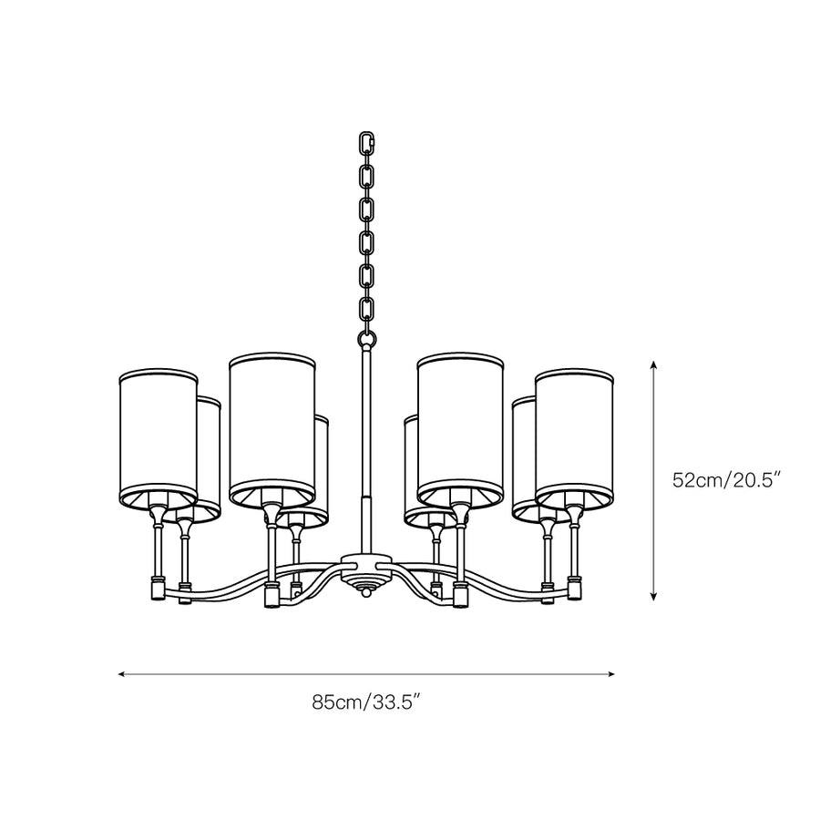 Dart Chandelier – detail 4 — Dimension drawings 2