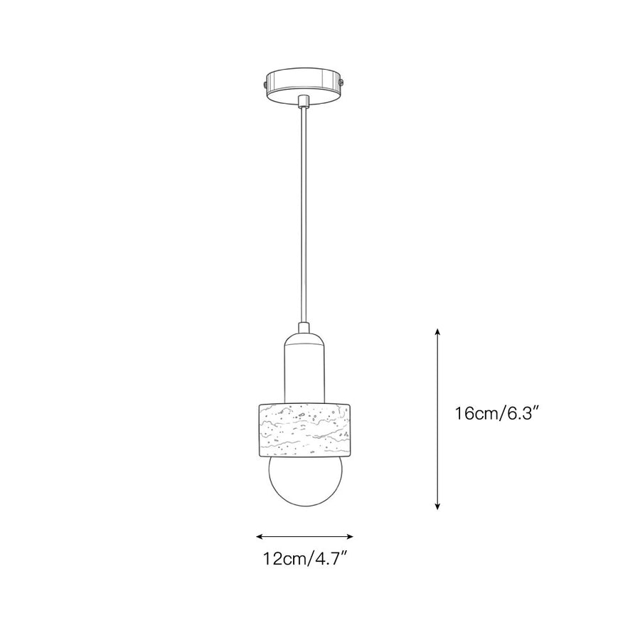 Davise Pendant Lamp – detail 3 — Dimension drawings 1