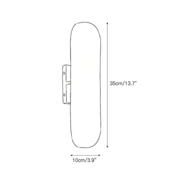 Dax Brass Wall Lamp – detail 3 — Dimension drawings 1
