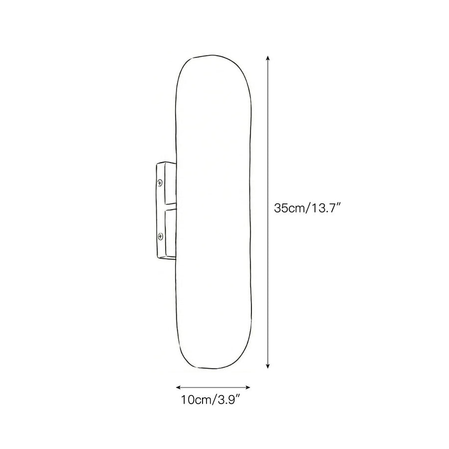 Dax Brass Wall Lamp – detail 3 — Dimension drawings 1