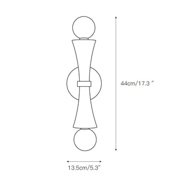 Dax Wall Lamp – detail 3 — Dimension drawings 1