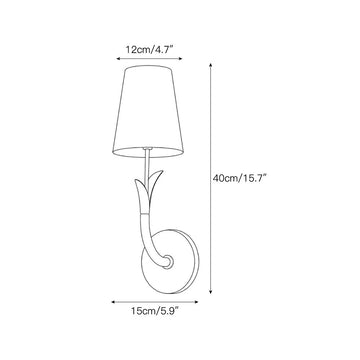 Deering Alabaster Wall Sconce – detail 3 — Dimension drawings 1