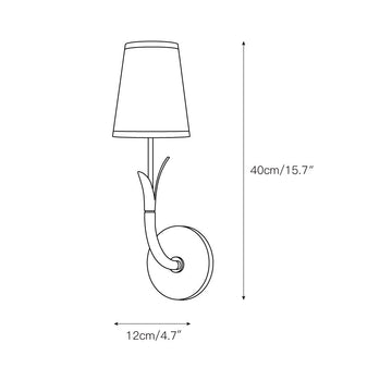 Deering Wall Lamp – detail 3 — Dimension drawings 1