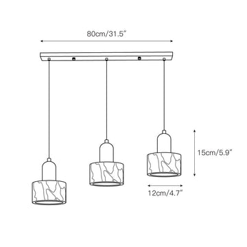 Dekum Marble Pendant Lamp – detail 4 — Dimension drawings 2