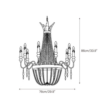 Delacroix Chandelier – detail 4 — Dimension drawings 2