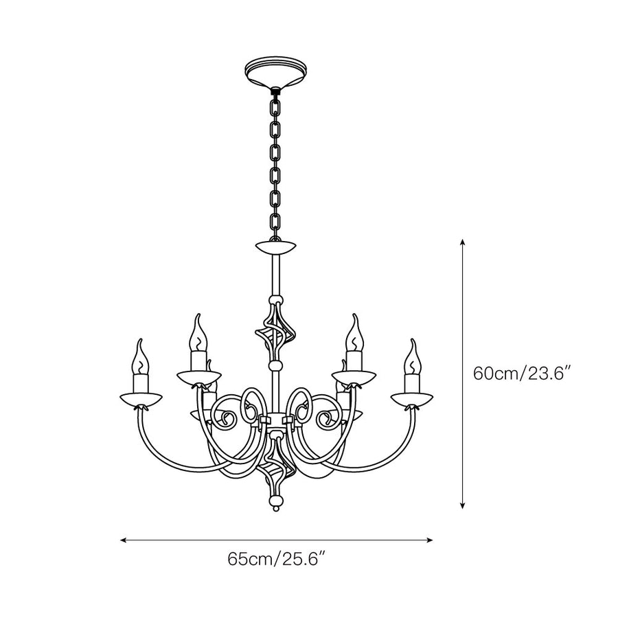 Delft Chandelier – detail 5 — Dimension drawings 3