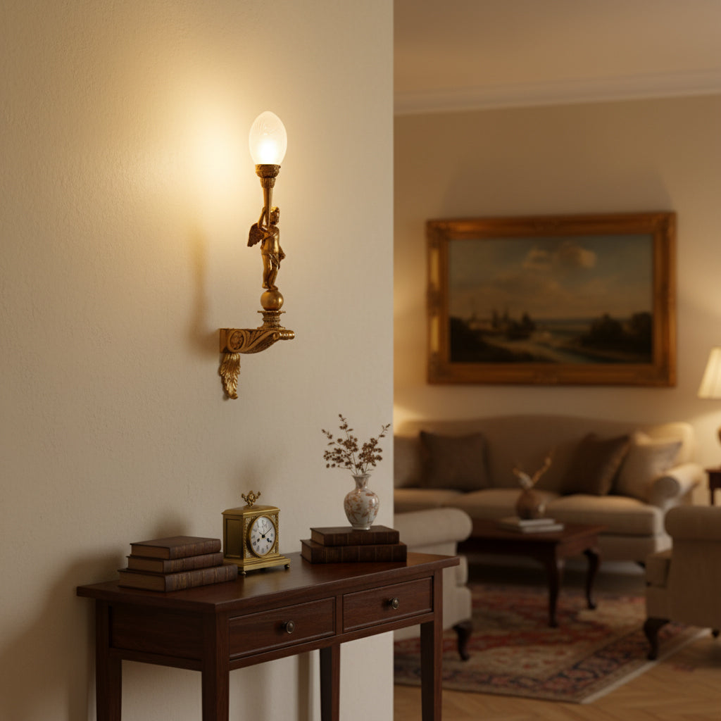 Deliane Brass Wall Lamp