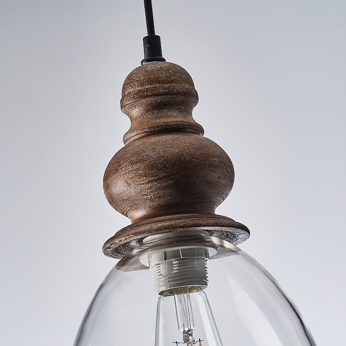 Lampe à suspension en verre Delmare