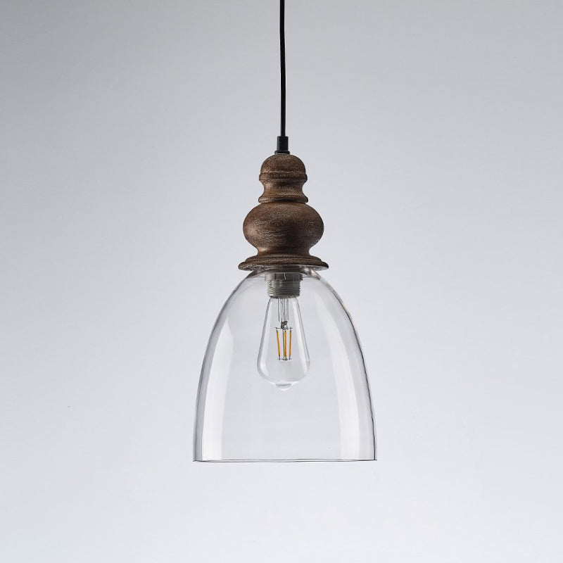 Lampe à suspension en verre Delmare