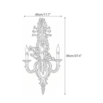 Delphina Wall Sconce – detail 3 — Dimension drawings 1