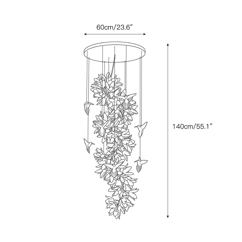 Delphinium Purple Chandelier