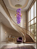Load image into Gallery viewer, Delphinium Purple Chandelier

