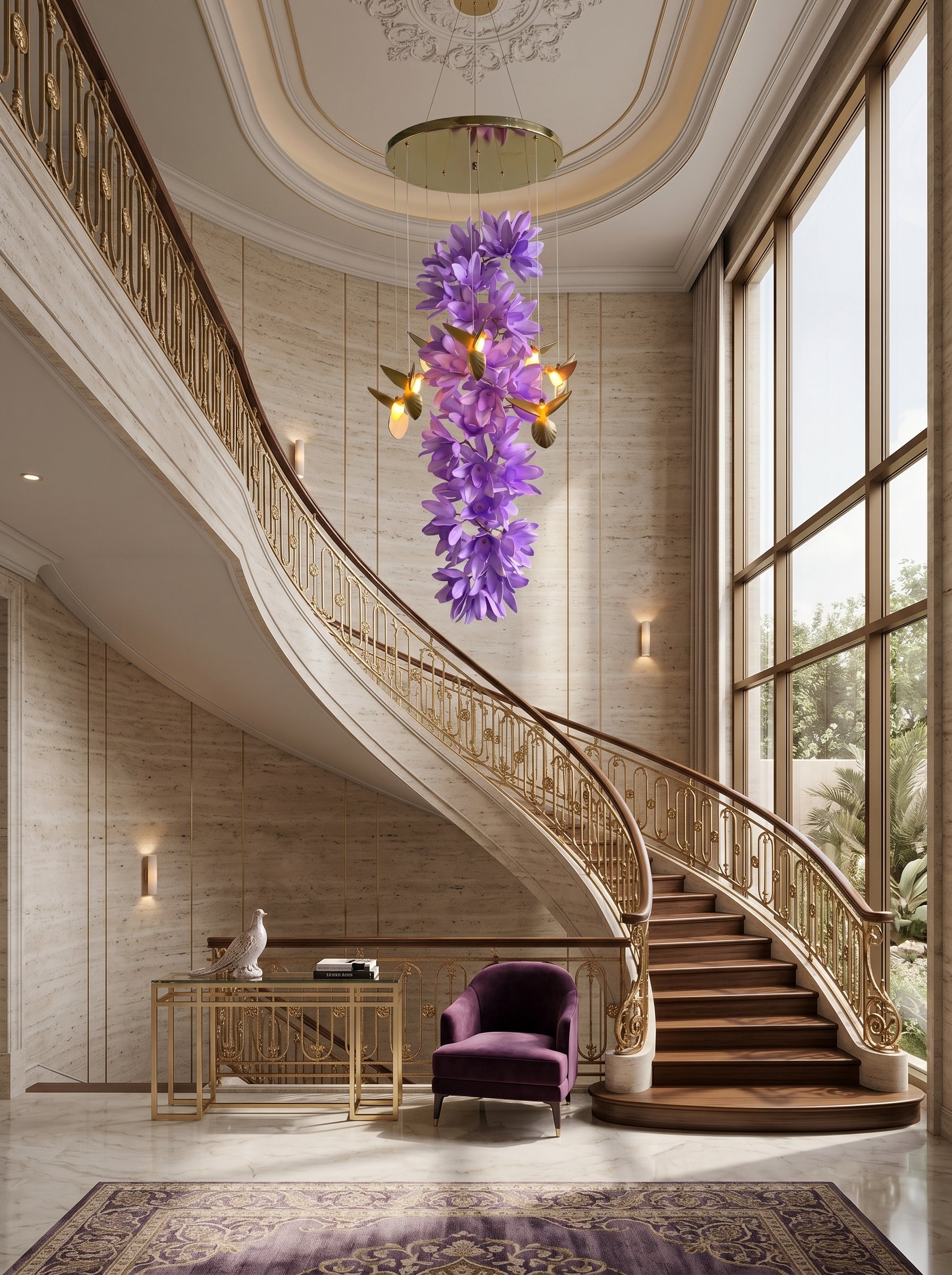 Delphinium Purple Chandelier