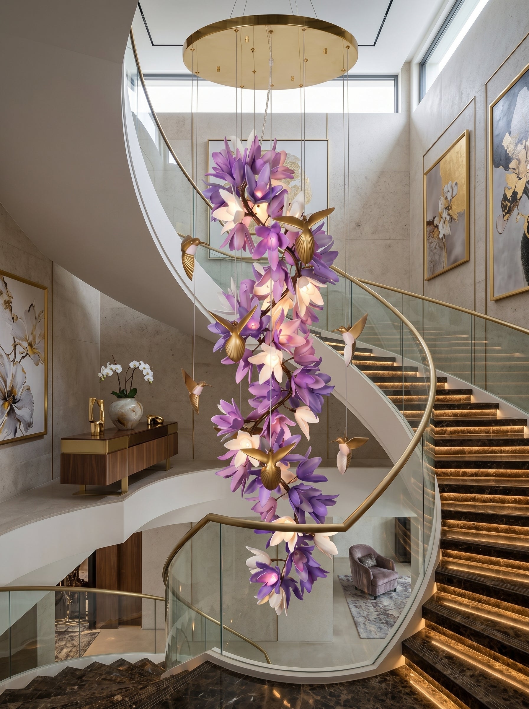 Delphinium Purple Chandelier