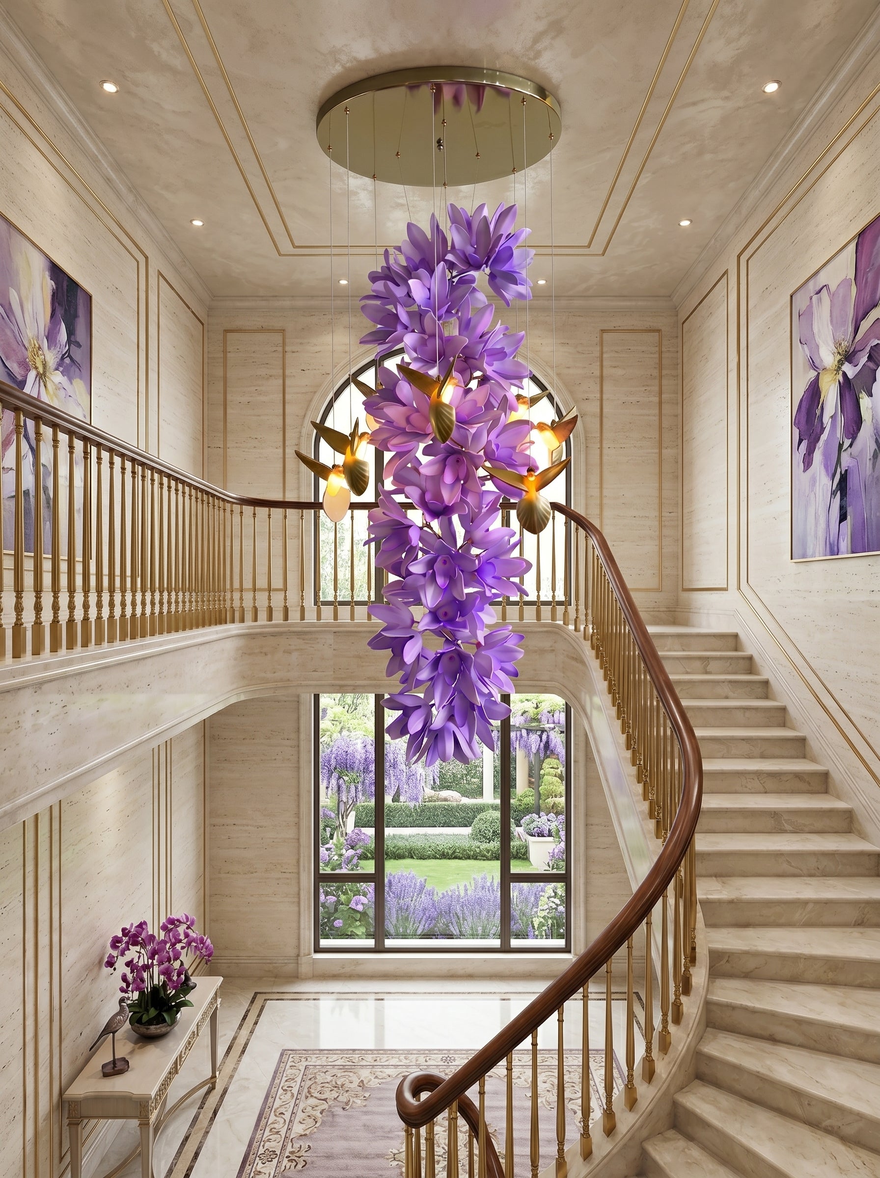 Delphinium Purple Chandelier