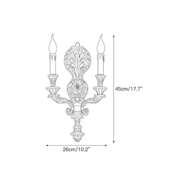 Delphis Wall Sconce – detail 3 — Dimension drawings 1