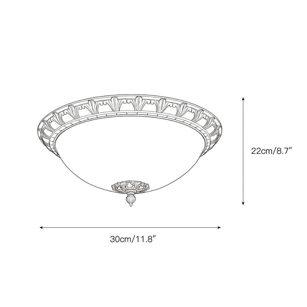 Deltana Flush Ceiling Lamp