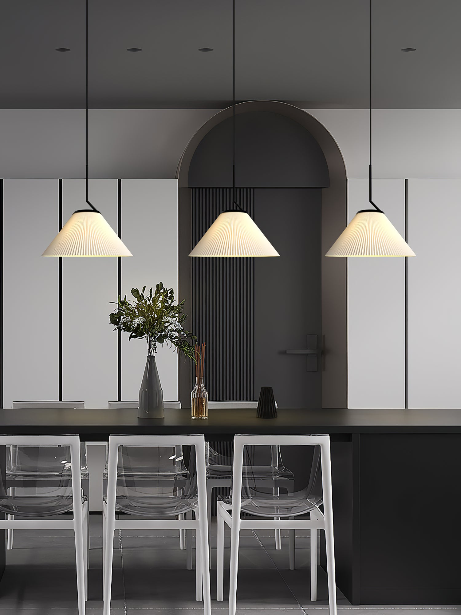 Demare Pleated Pendant Lamp