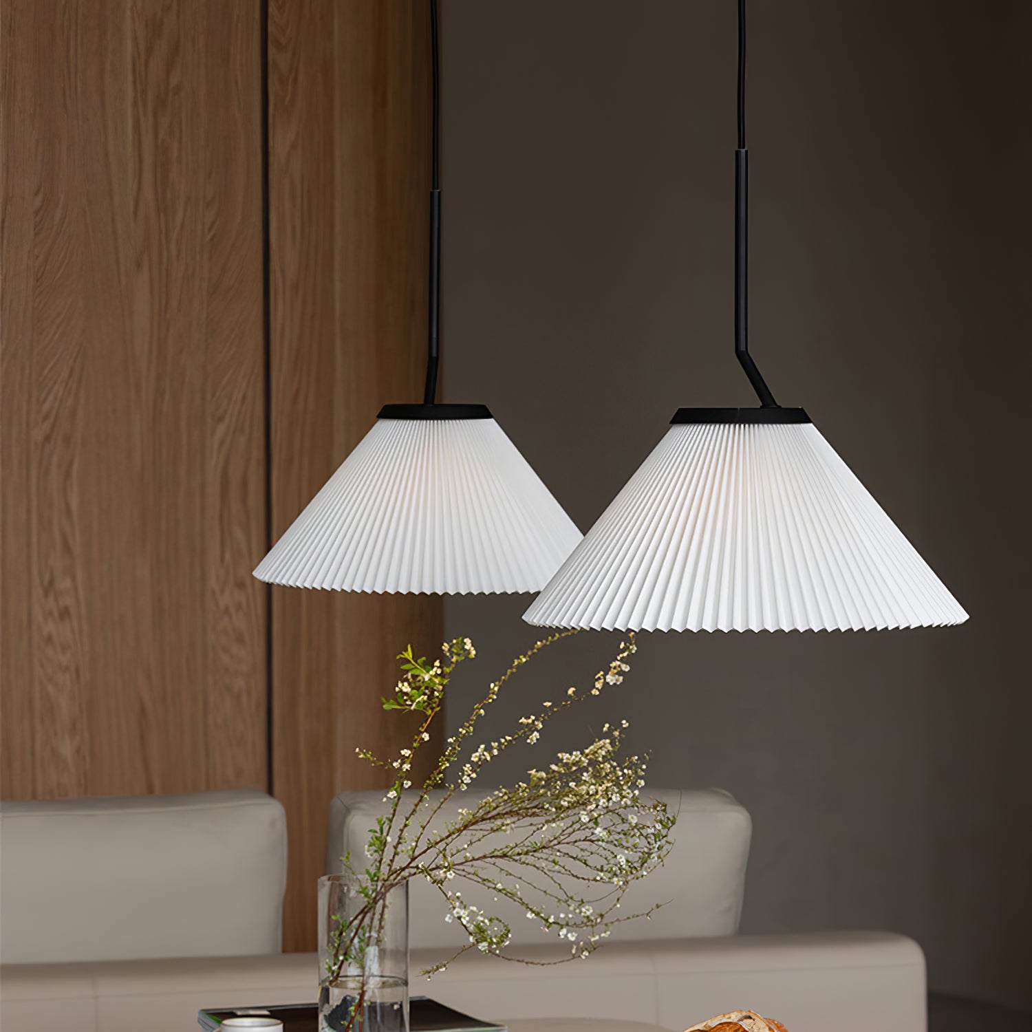 Demare Pleated Pendant Lamp