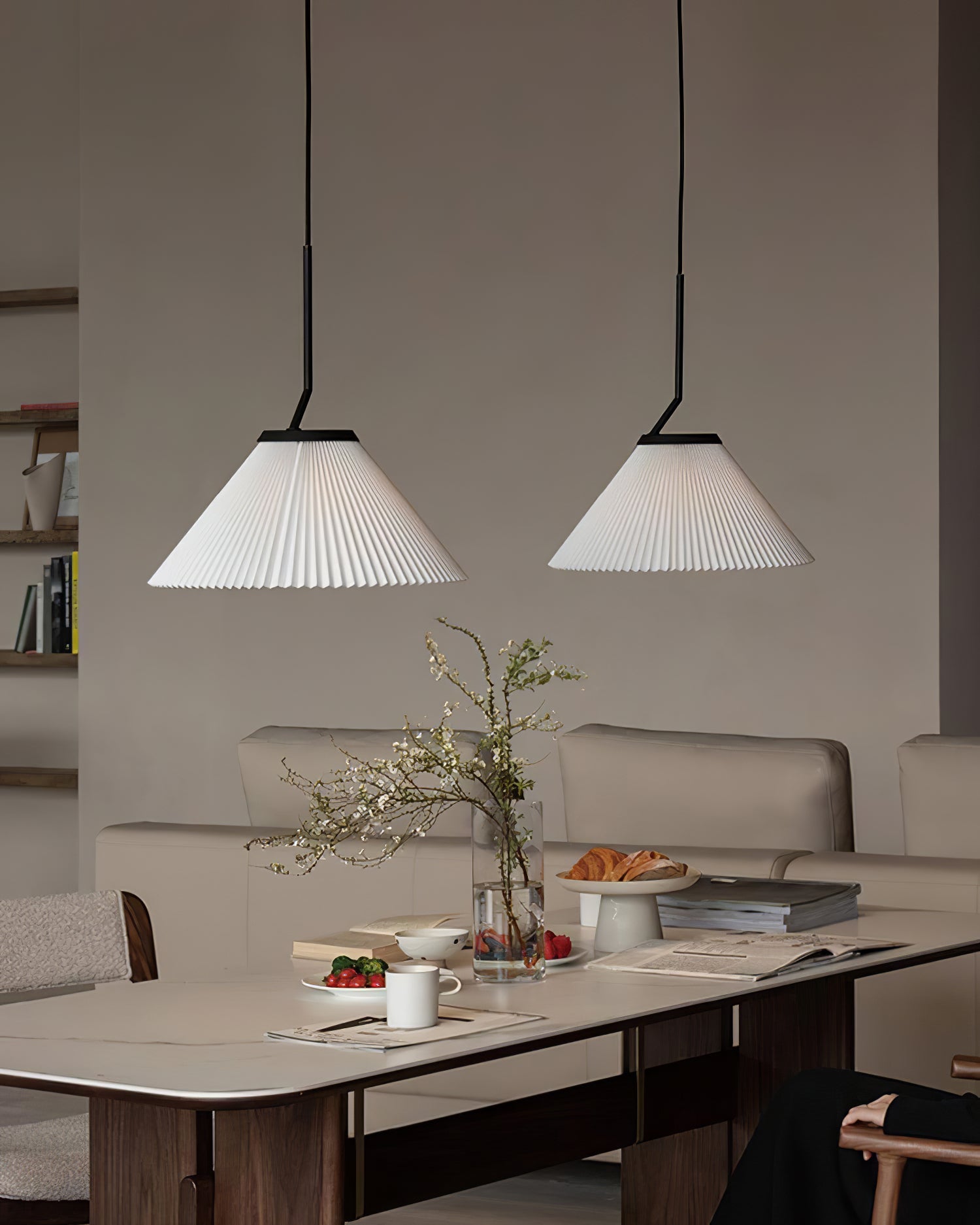 Demare Pleated Pendant Lamp